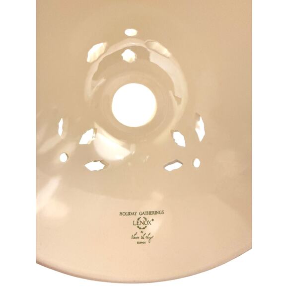 Lenox Vintage Holiday Gatherings Holly Berry Tea Light Candle Lamp New - Picture 9 of 10